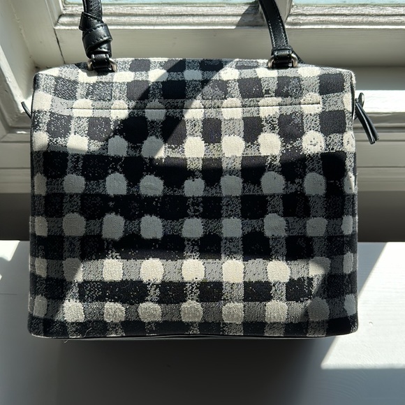 CELINE Canvas Calfskin Small Soft Cube Satchel in Vichy - Picture 2 of 5